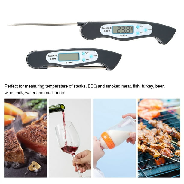 Digital LCD Food Thermometer Probe Cooking Meat Temperature BBQ Kitchen Milk